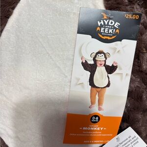 Infant Monkey Costume - Brown 0-6 months